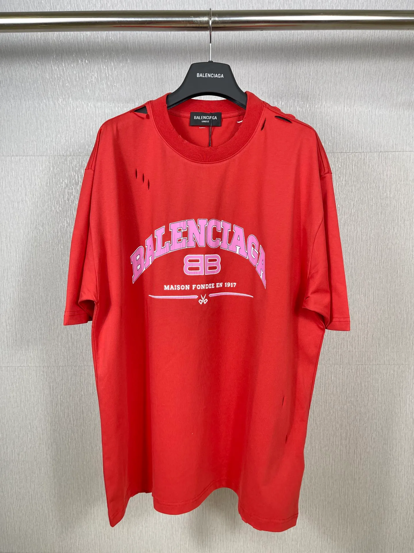 【 . Quality】BALENCI*GA/ .BB LOGO T . . ZP . 260 ， . ， ， 。Classic ， . ， ， 。 . ， 。 ， ， ， OS . Same Style。 ：BL 223012 ： . Blue. White.Red Size：XS L